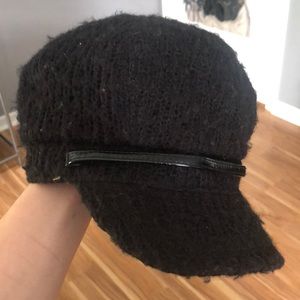 Talbots black cabby hat 🎩